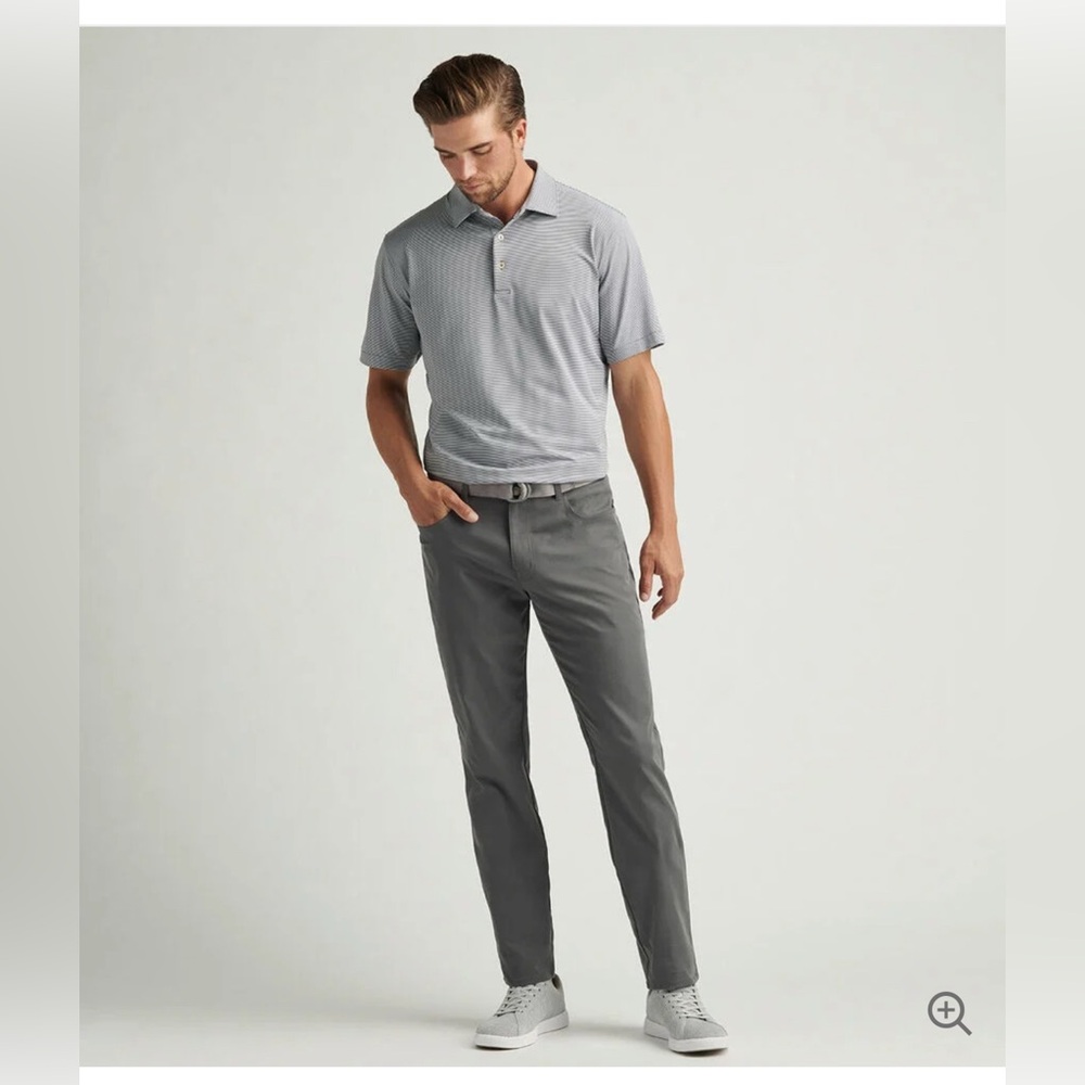 Peter Millar Surge Performance Trouser Size 46R Dark Gray/Iron